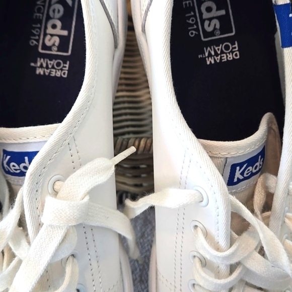 Keds Women's White Leather Sneakers - Picture 12 of 12
